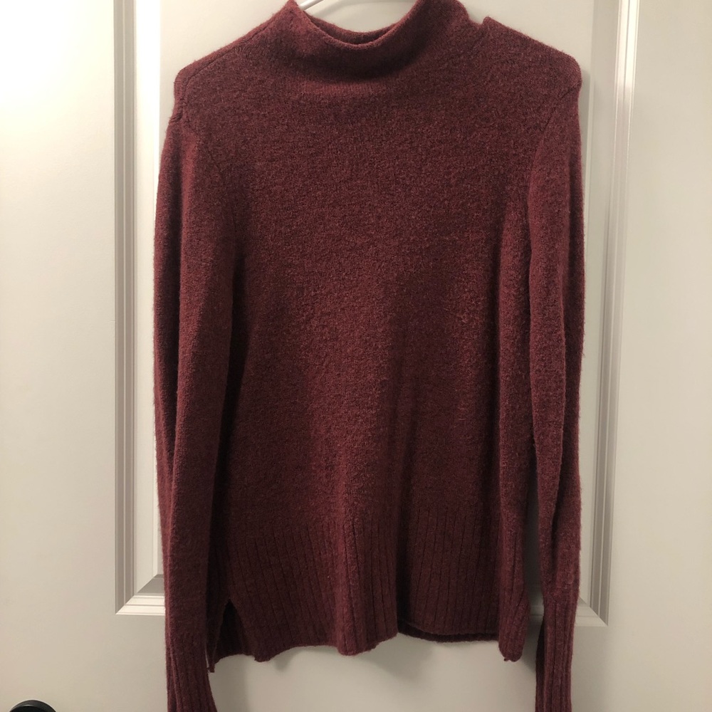 Madewell Lightweight Red Turtleneck Sweater M